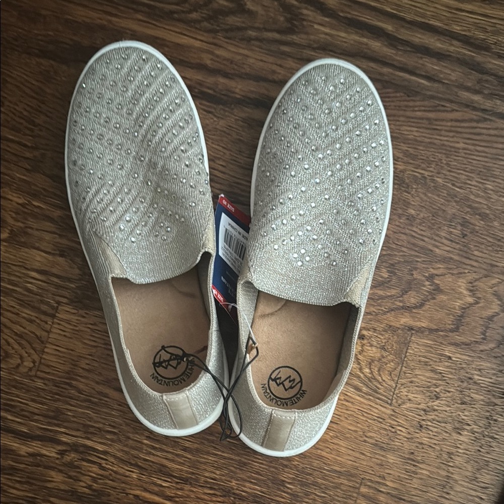 Women's Slip-On Shoes with Rhinestones